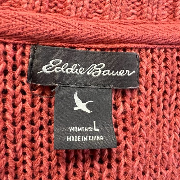 Eddie Bauer cardigan coral button close sweater - Picture 4 of 5